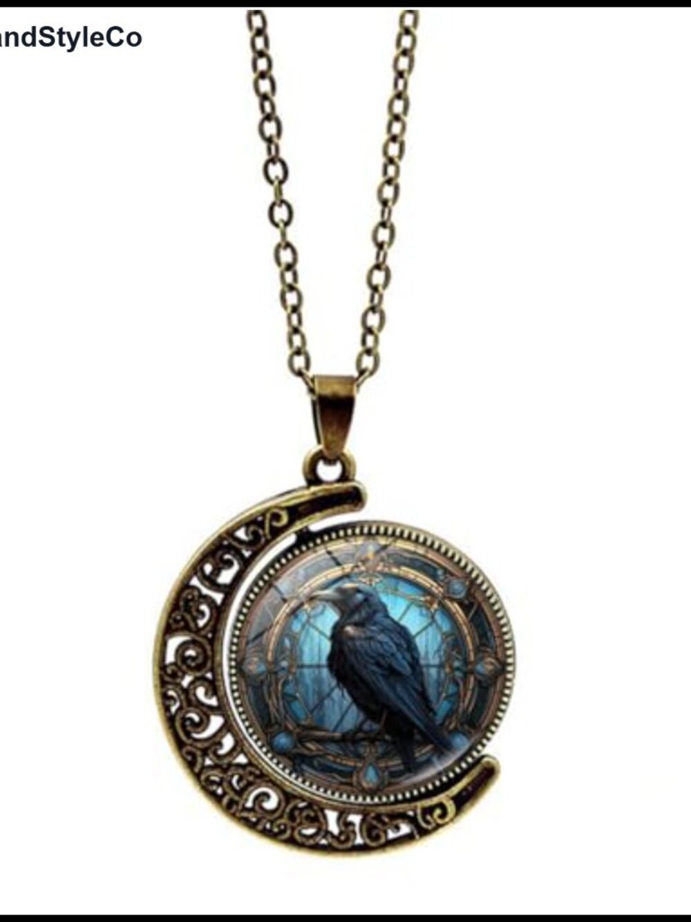 Crow Pendant Necklace Viking Gothic Alloy Steel Punk Jewelry